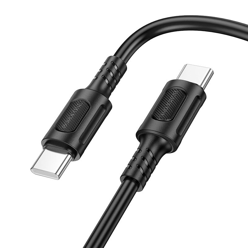 USB kabelis Borofone BX111 60W USB-C to USB-C 1.0m juodas Default Title