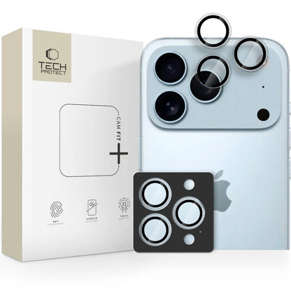 Apsauginis stikliukas kamerai Tech-Protect CamRing Fit+ Apple iPhone 14 Pro/14 Pro Max/15 Pro/15 Pro Max/16 Pro/16 Pro Max/17 Pro/17 Pro Max skaidrus Default Title