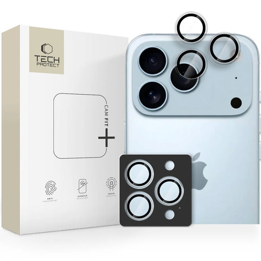 Apsauginis stikliukas kamerai Tech-Protect CamRing Fit+ Apple iPhone 14 Pro/14 Pro Max/15 Pro/15 Pro Max/16 Pro/16 Pro Max/17 Pro/17 Pro Max skaidrus Default Title