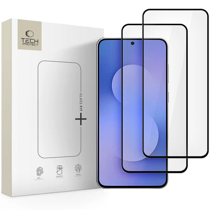 LCD apsauginis stikliukas Tech-Protect Glass Fit+ 2-Pack Samsung S731 S25 FE juodas Default Title