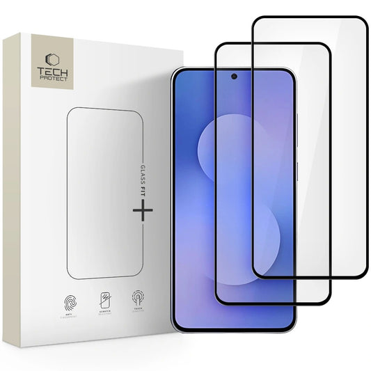 LCD apsauginis stikliukas Tech-Protect Glass Fit+ 2-Pack Samsung S731 S25 FE juodas Default Title