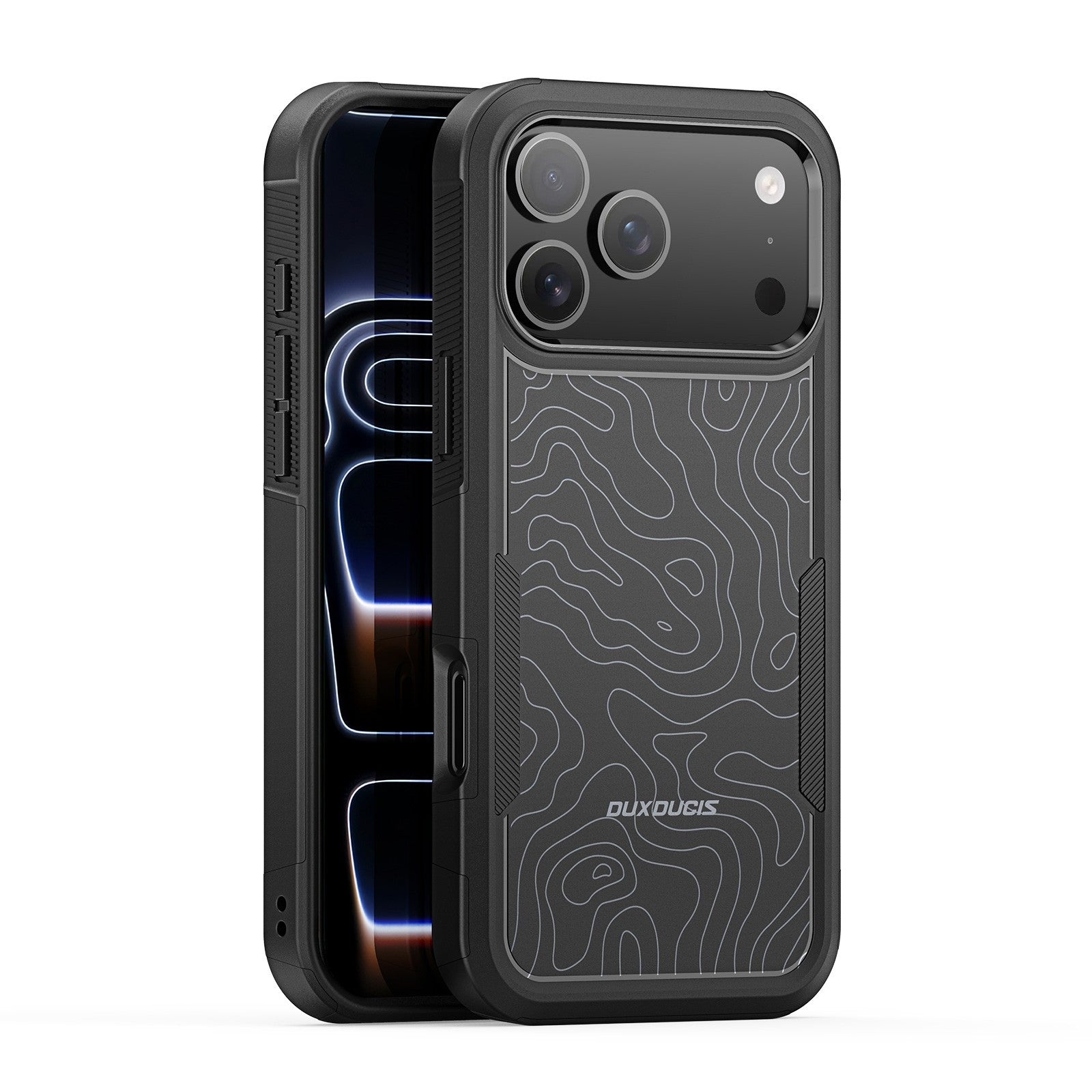Dėklas Dux Ducis Shld Apple iPhone 17 Pro juodas (Contour Pattern) Default Title