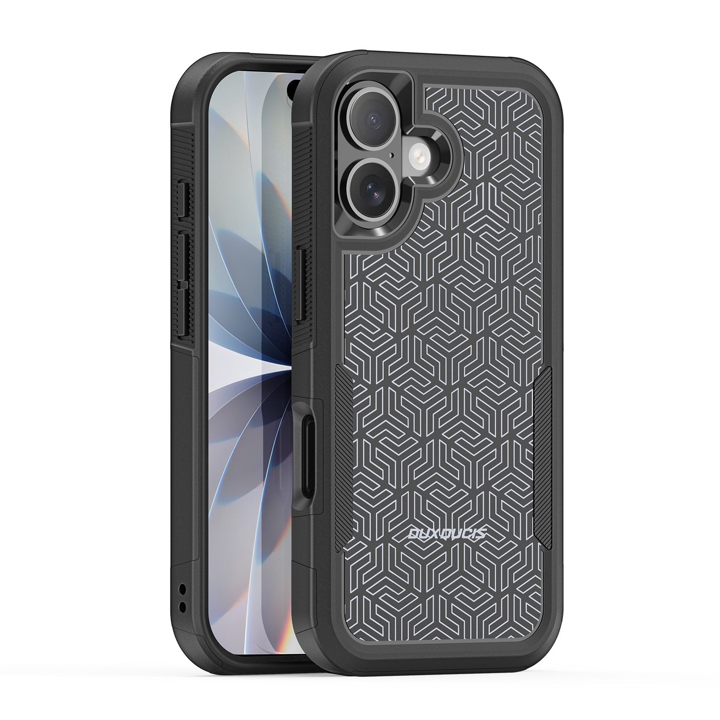 Dėklas Dux Ducis Shld Apple iPhone 17 juodas (Triangle Pattern) Default Title