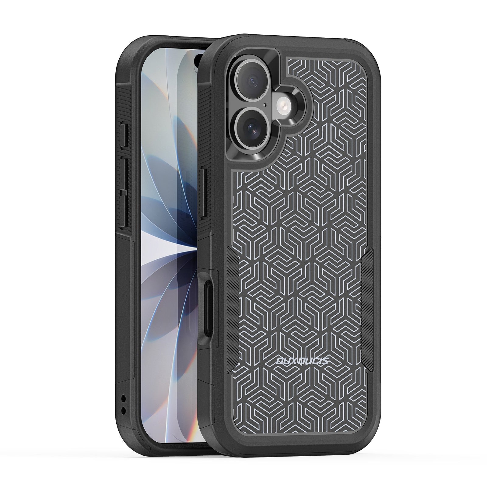Dėklas Dux Ducis Shld Apple iPhone 17 juodas (Triangle Pattern) Default Title