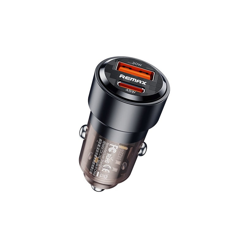 Automobilinis įkroviklis Remax RCC360 75W USB-C/USB-A juodas Default Title