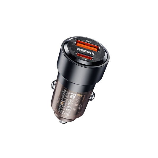 Automobilinis įkroviklis Remax RCC360 75W USB-C/USB-A juodas Default Title