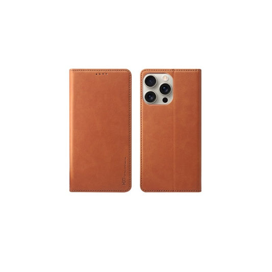 Dėklas HDD Magnetic Wallet Case Samsung G990 S21 FE 5G rudas Default Title