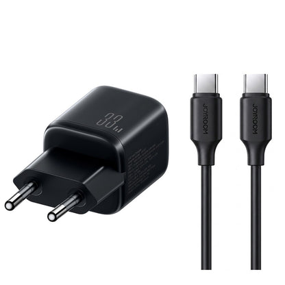 Įkroviklis Joyroom JR-TG7 33W USB-C/USB-A + USB-C to USB-C 60W 1.0m cable juodas Default Title