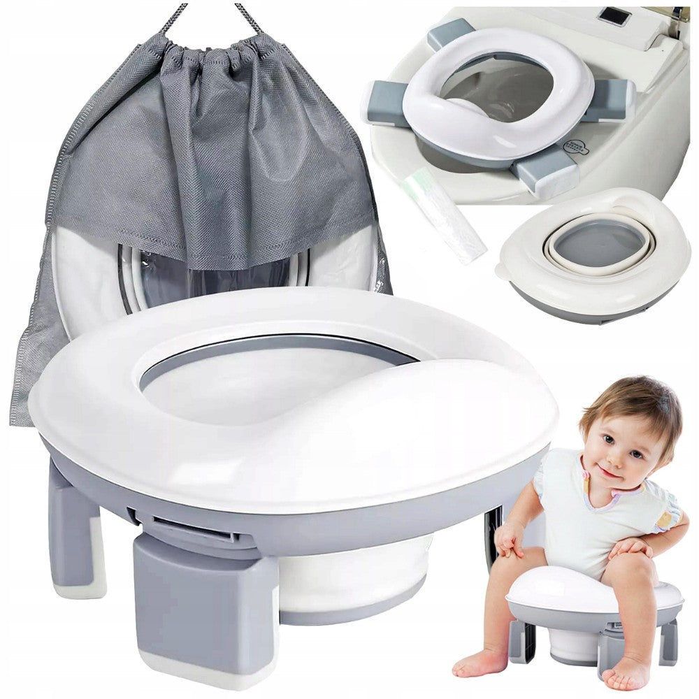 Kelioninis puodukas vaikams Reach Portable Potty 3in1 baltas/pilkas Default Title