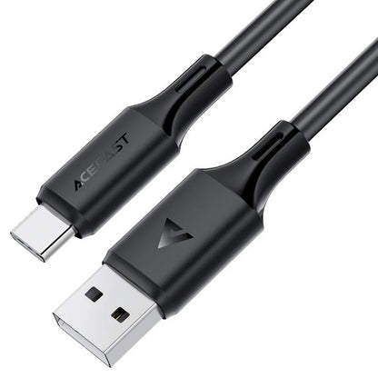 USB kabelis Acefast C17-04 USB-A to USB-C 1.2m juodas Default Title