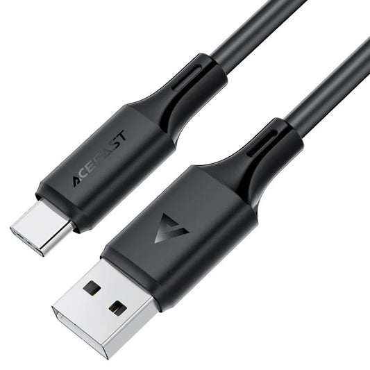 USB kabelis Acefast C17-04 USB-A to USB-C 1.2m juodas Default Title