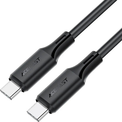 USB kabelis Acefast C17-03 USB-C to USB-C 1.2m juodas Default Title