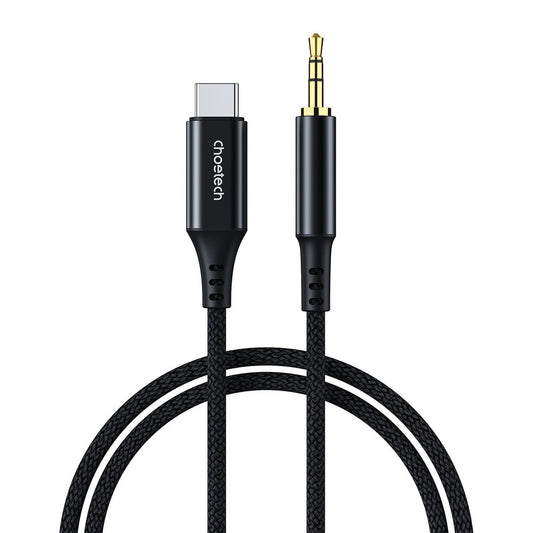 Audio kabelis Choetech AUX006 USB-C to 3.5mm juodas Default Title
