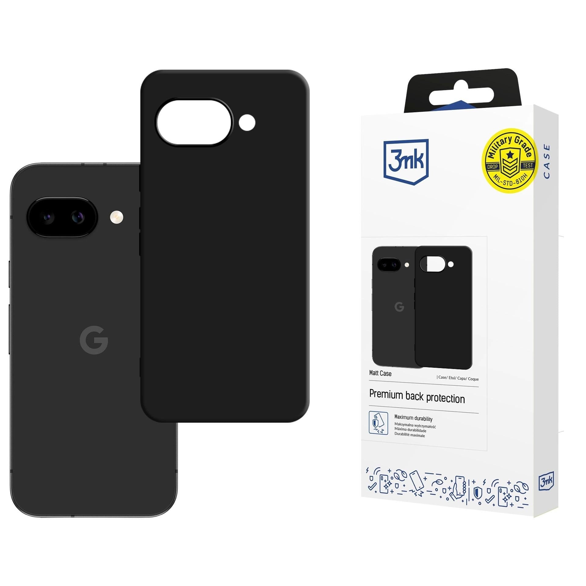 Dėklas 3mk Matt Case Google Pixel 10a juodas Default Title