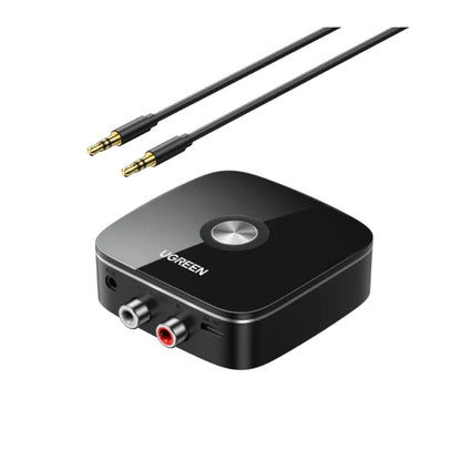 Bluetooth adapteris imtuvas Ugreen CM123 2xRCA/AUX Bluetooth 5.0 juodas (30445) Default Title