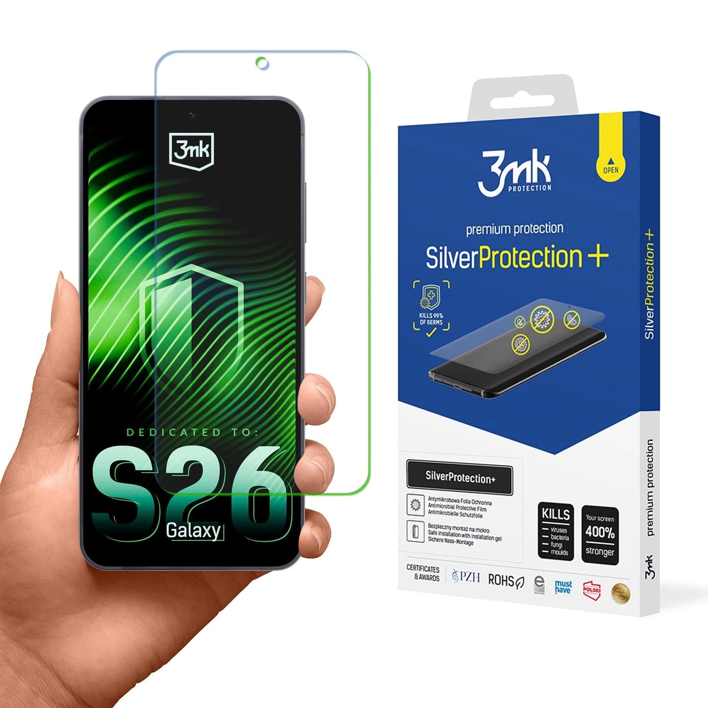 LCD apsauginė plėvelė 3mk Silver Protection+ Samsung S942 S26 Default Title