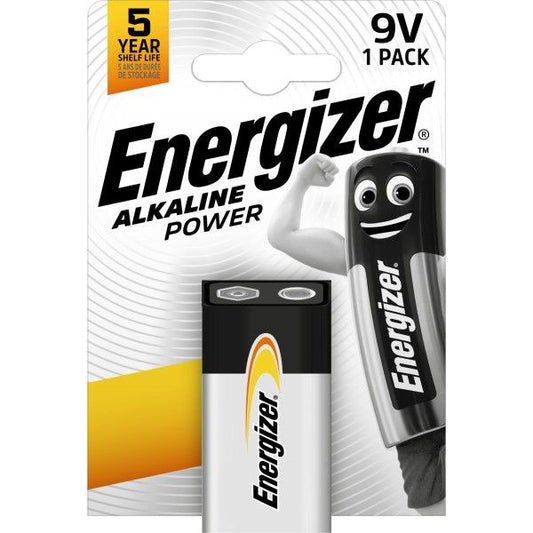 Šarminis elementas Energizer Alkaline Power 6LR61 (1604, 6F22) 9V Default Title