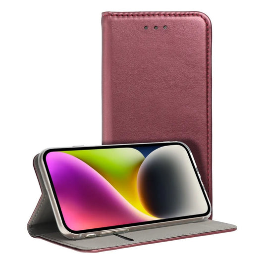 Dėklas Smart Magnetic Samsung A576 A57 5G tamsiai raudonas Default Title