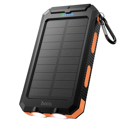 Išorinė baterija Power Bank Hoco J164 Solar 10W 8000mAh juoda