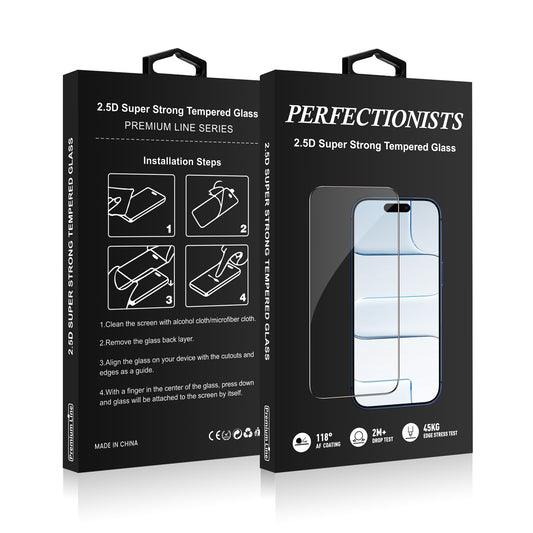 LCD apsauginis stikliukas Perfectionists 2.5D Super Strong Tempered Glass Apple iPhone 17 Pro Max juodas Default Title