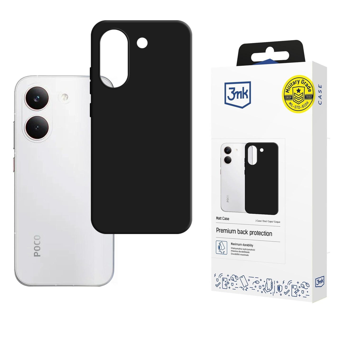 Dėklas 3mk Matt Case Xiaomi Poco X8 Pro juodas Default Title