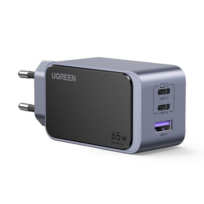 Įkroviklis Ugreen X553 GaN 65W 2xUSB-C/USB-A pilkas (35042) Default Title