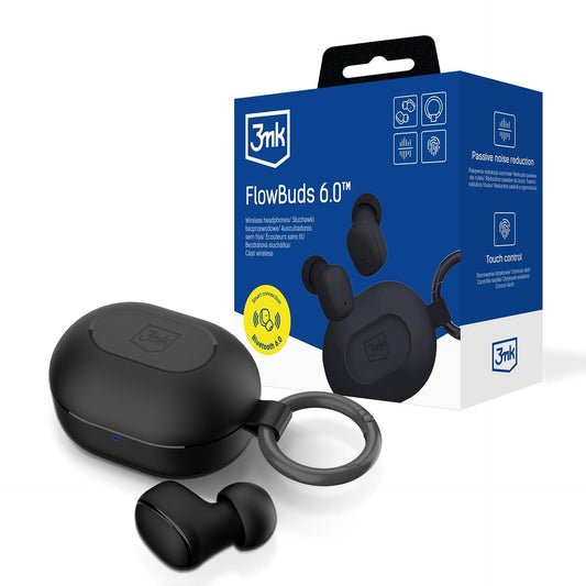 Belaidės ausinės 3mk FlowBuds 6.0 juodos Default Title