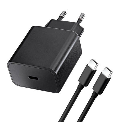 Įkroviklis Blue Star 20W USB-C + USB-C to USB-C cable juodas Default Title