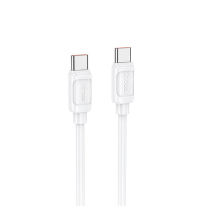 USB kabelis Hoco X115 240W USB-C to USB-C 1.0m baltas