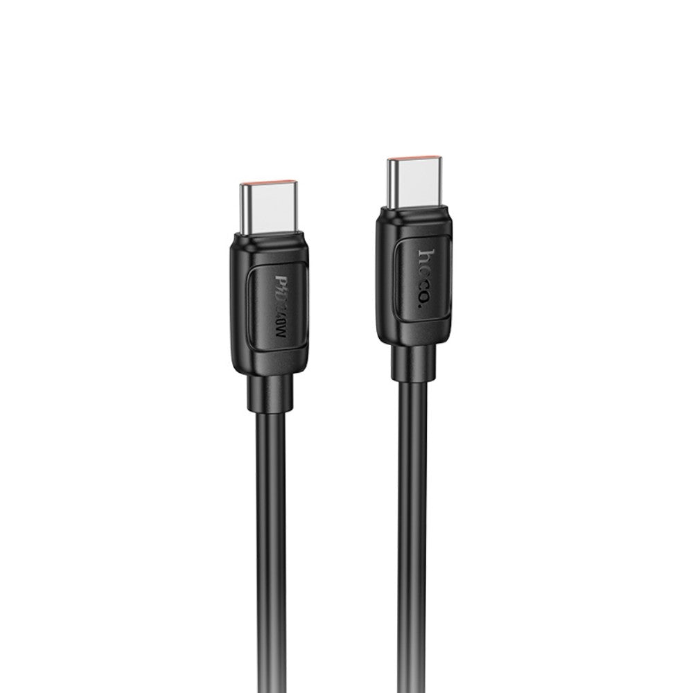 USB kabelis Hoco X115 240W USB-C to USB-C 1.0m juodas
