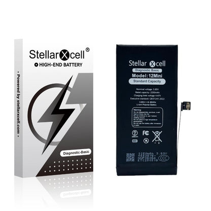 Akumuliatorius StellarXcell Diagnostic Apple iPhone 12 mini 2227mAh (Standart Capacity + HQ Copy BMS) Default Title