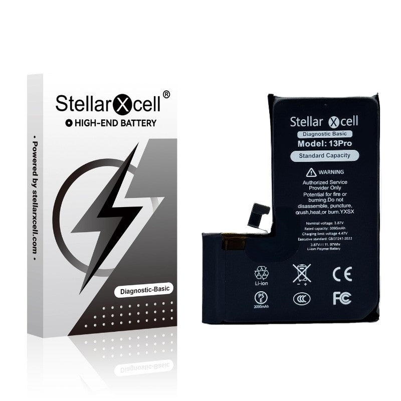 Akumuliatorius StellarXcell Diagnostic Apple iPhone 13 Pro 3230mAh (Standart Capacity + HQ Copy BMS) Default Title