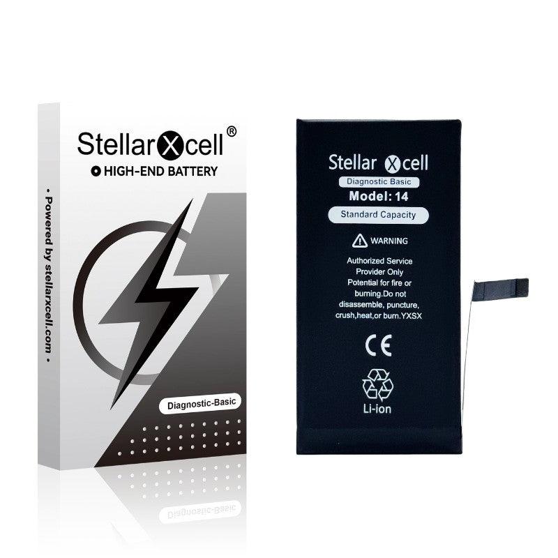 Akumuliatorius StellarXcell Diagnostic Apple iPhone 14 3280mAh (Standart Capacity + HQ Copy BMS) Default Title