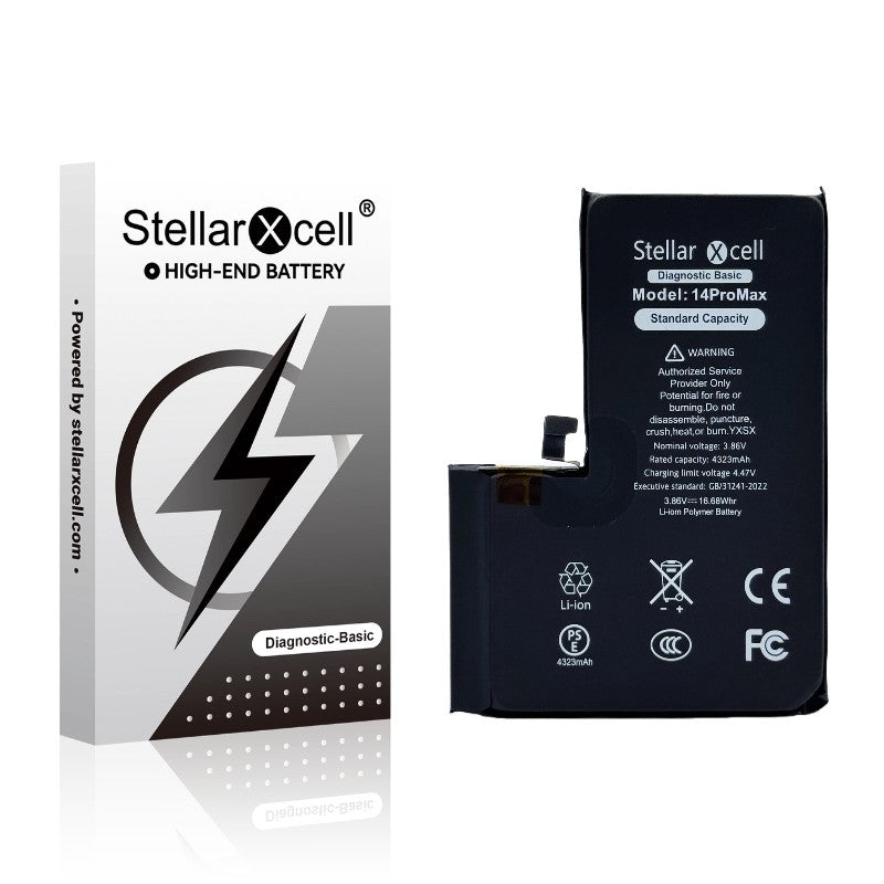 Akumuliatorius StellarXcell Diagnostic Apple iPhone 14 Pro Max 4330mAh (Standart Capacity + HQ Copy BMS) Default Title