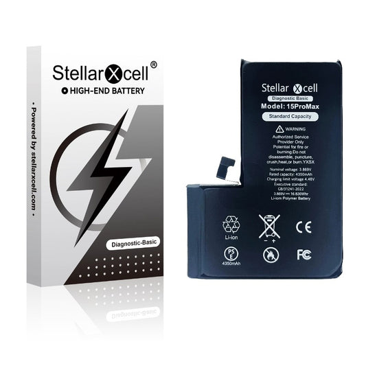 Akumuliatorius StellarXcell Diagnostic Apple iPhone 15 Pro Max 4422mAh (Standart Capacity + HQ Copy BMS) Default Title