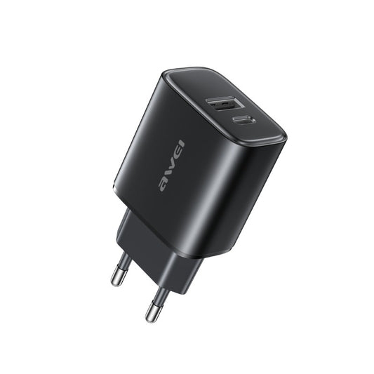 Įkroviklis Awei PD85-EU 22.5W USB-A/USB-C juodas Default Title