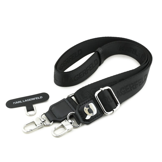 Dirželis telefonui Karl Lagerfeld Universal Crossbody Strap Karl Patch juodas Default Title