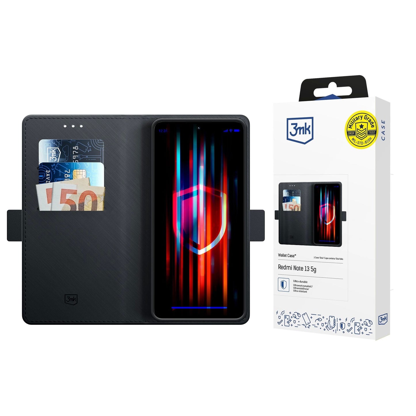 Dėklas 3mk Wallet Case Xiaomi 17T juodas Default Title