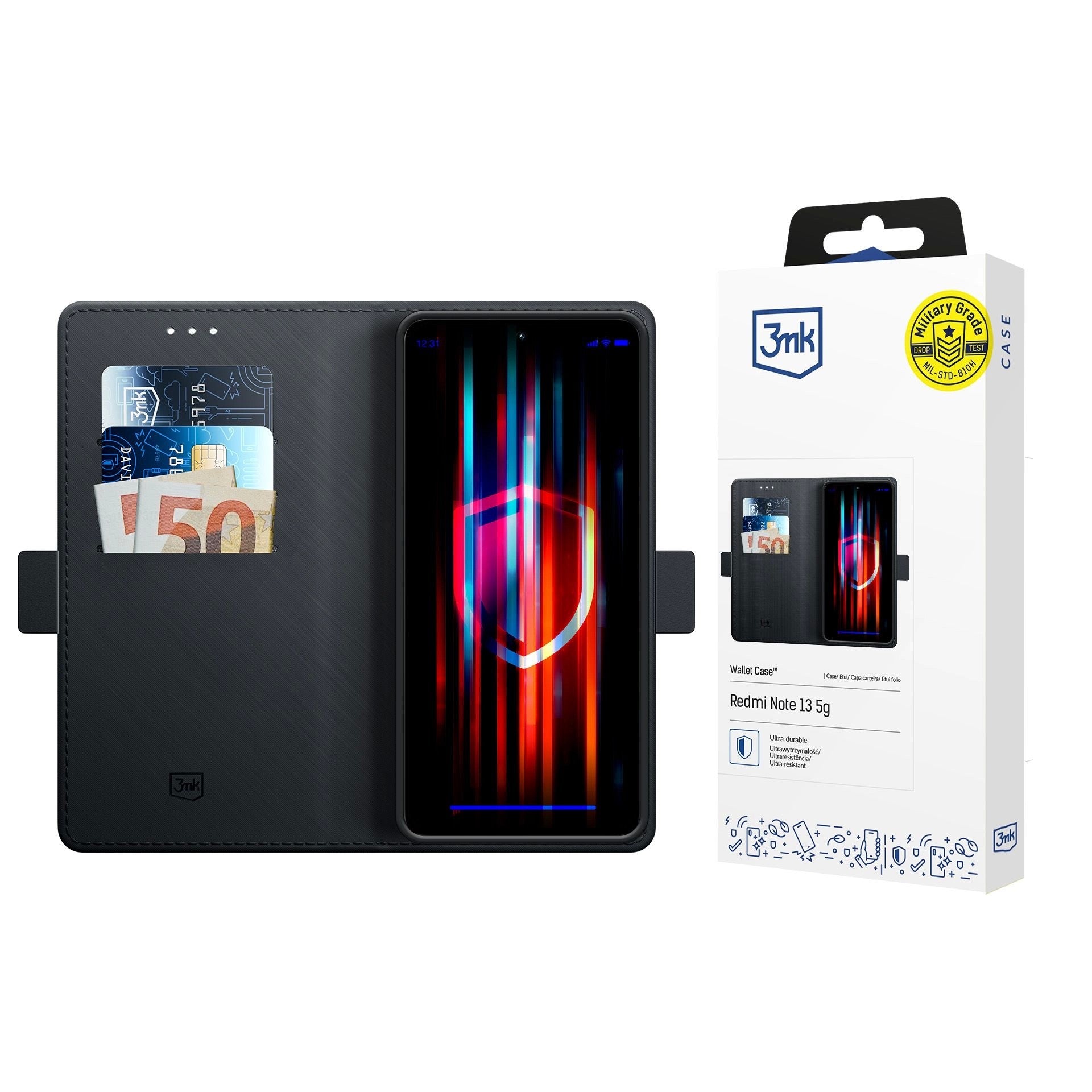 Dėklas 3mk Wallet Case Xiaomi 17T juodas Default Title
