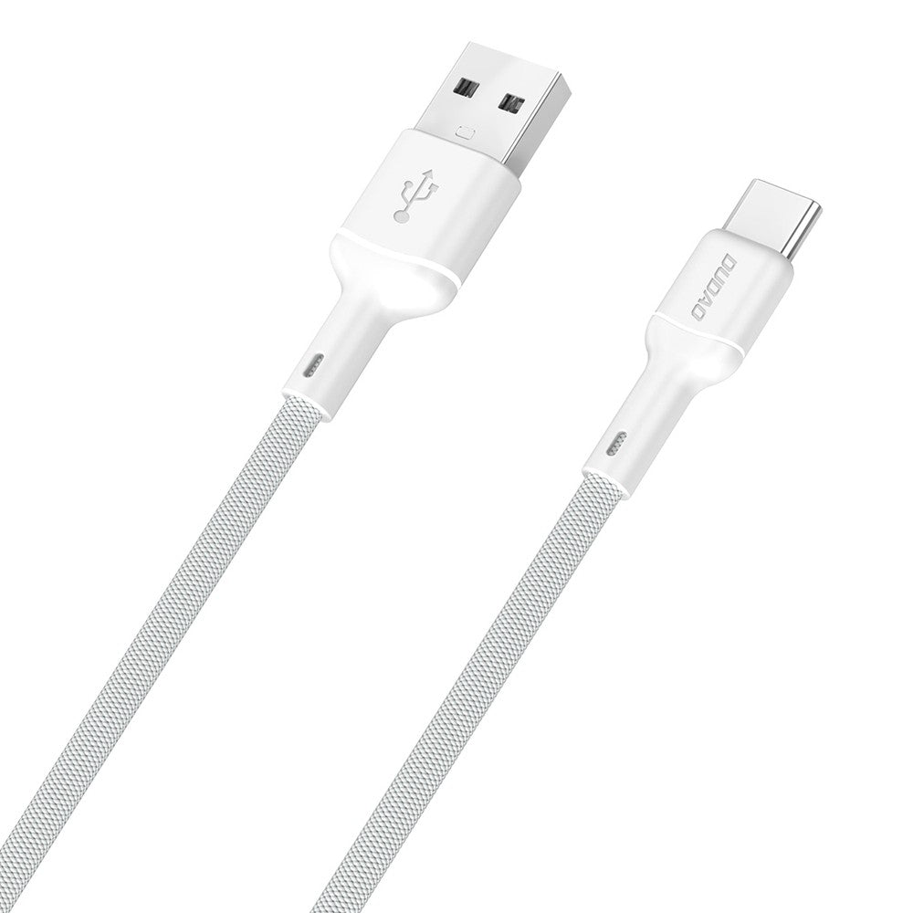 USB kabelis Dudao L9T USB-A to USB-C 5A 1.0m baltas