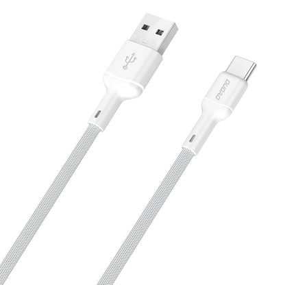 USB kabelis Dudao L9T USB-A to USB-C 5A 1.0m baltas