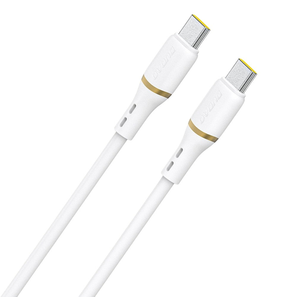 USB kabelis Dudao L25C USB-C to USB-C 60W 1.0m baltas
