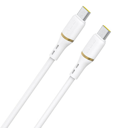 USB kabelis Dudao L25C USB-C to USB-C 60W 1.0m baltas