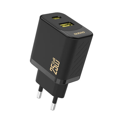 Įkroviklis Dudao A26T GaN 25W USB-C/USB-A juodas