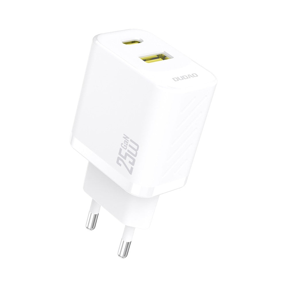 Įkroviklis Dudao A26T GaN 25W USB-C/USB-A baltas Default Title