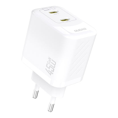 Įkroviklis Dudao A28P GaN 45W 2xUSB-C baltas Default Title