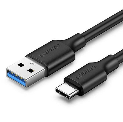 USB kabelis Ugreen US184 USB-A to USB-C (USB3.2 Gen1 5V/3A) 1.0m juodas (20882)
