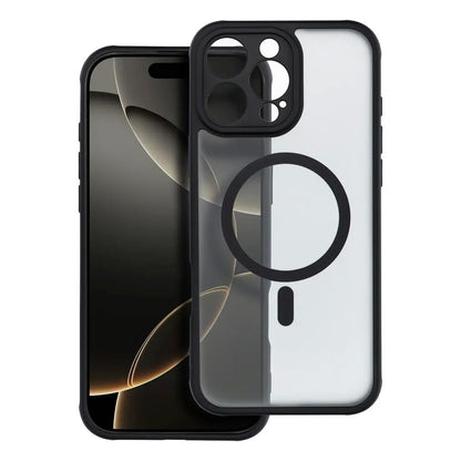 Dėklas Matte MagSafe Apple iPhone 16 Pro Max juodas