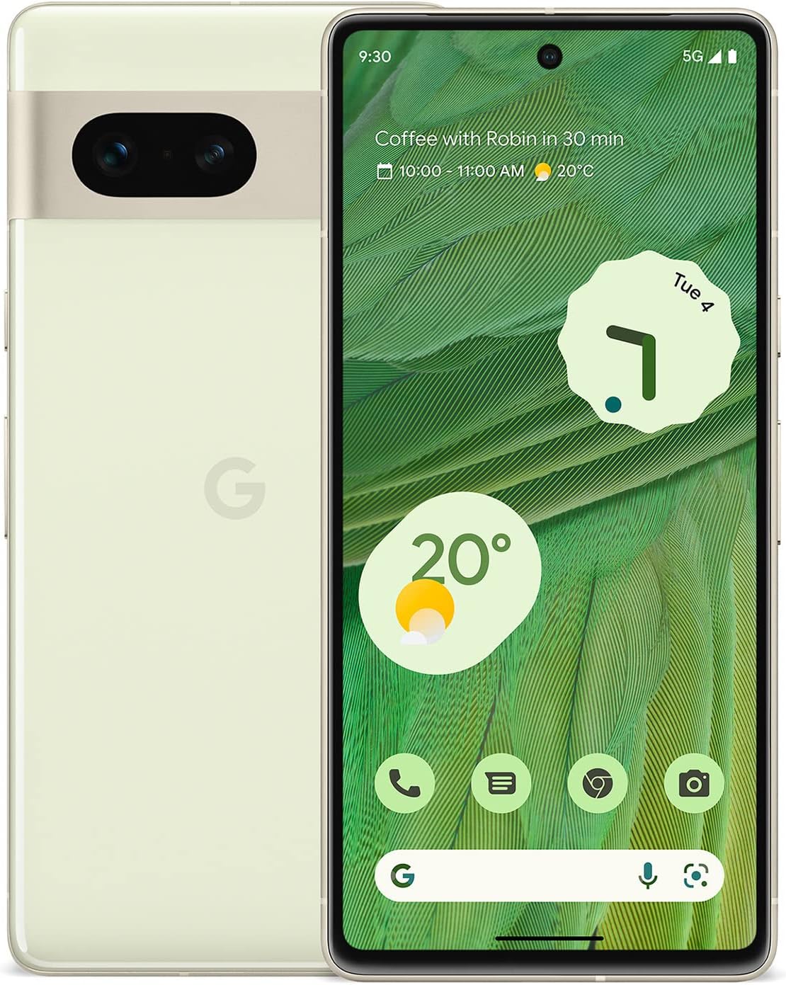 Google Pixel 7 5G 128GB Mobilieji telefonai Google Lemongrass  