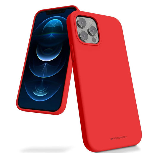 Dėklas Mercury Silicone Case Apple iPhone 14 raudonas